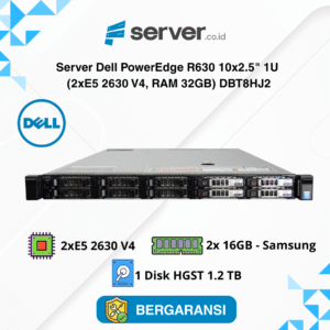Server Dell PowerEdge R630 10x2.5" 1U (2xE5 2630 V4, RAM 32GB) DBT8HJ2