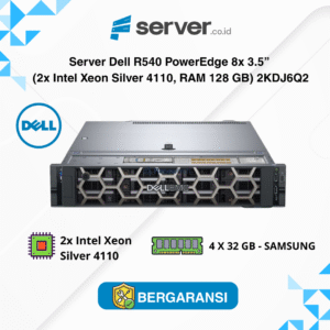 Server Dell R540 PowerEdge 8x3.5” (2x Intel Xeon Silver 4110, RAM 128 GB) 2KDL6Q2