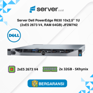 Server Dell PowerEdge R630 10x2.5" 1U (2xE5 2673 V4, RAM 64GB) JF2M7N2