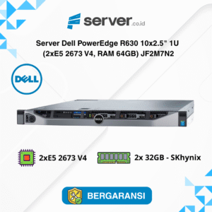Server Dell PowerEdge R630 10x2.5" 1U (2xE5 2673 V4, RAM 64GB) JF2M7N2